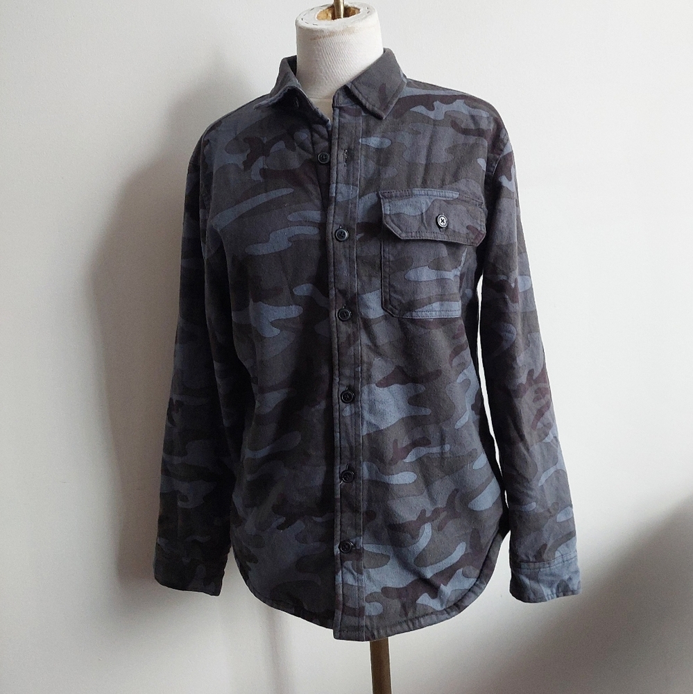 Gap - Arctic Camo Winter Button-Up - Shearling Lining